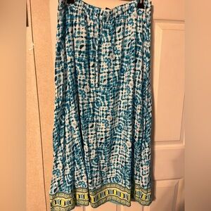 Blue Patterned Women's Skirt